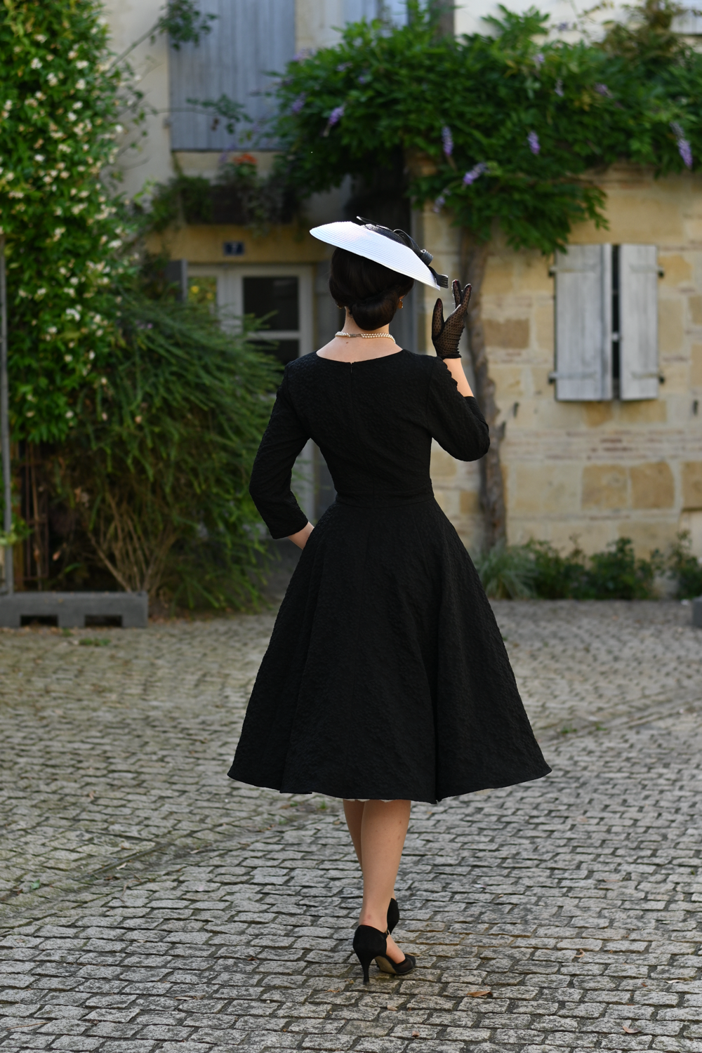 Piper Black Floral Swing Dress In Extended Sizing